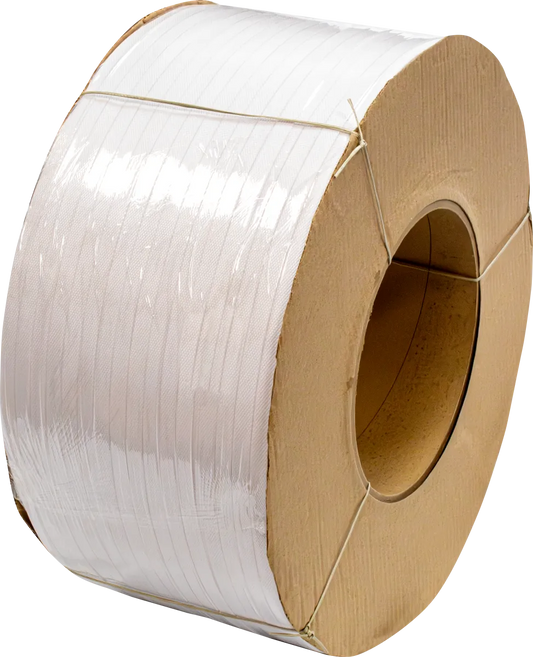 Polypropylene Strapping Coil - White 1/2” x .024” x 9,900’ Machine Grade, 8 x 8 Core
