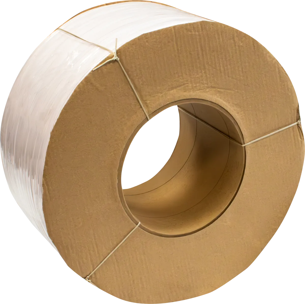 Polypropylene Strapping Coil - White 1/2” x .024” x 9,900’ Machine Grade, 8 x 8 Core