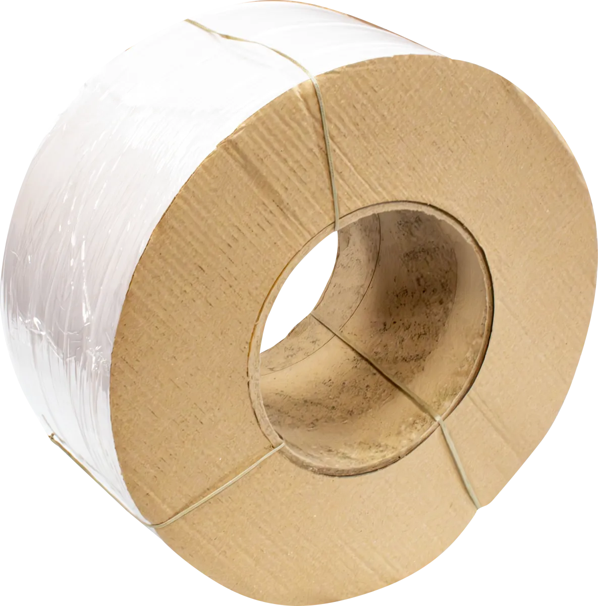 Polypropylene Strapping Coil - White 3/8” x .024” x 12,900’ Machine Grade, 8 x 8 Core