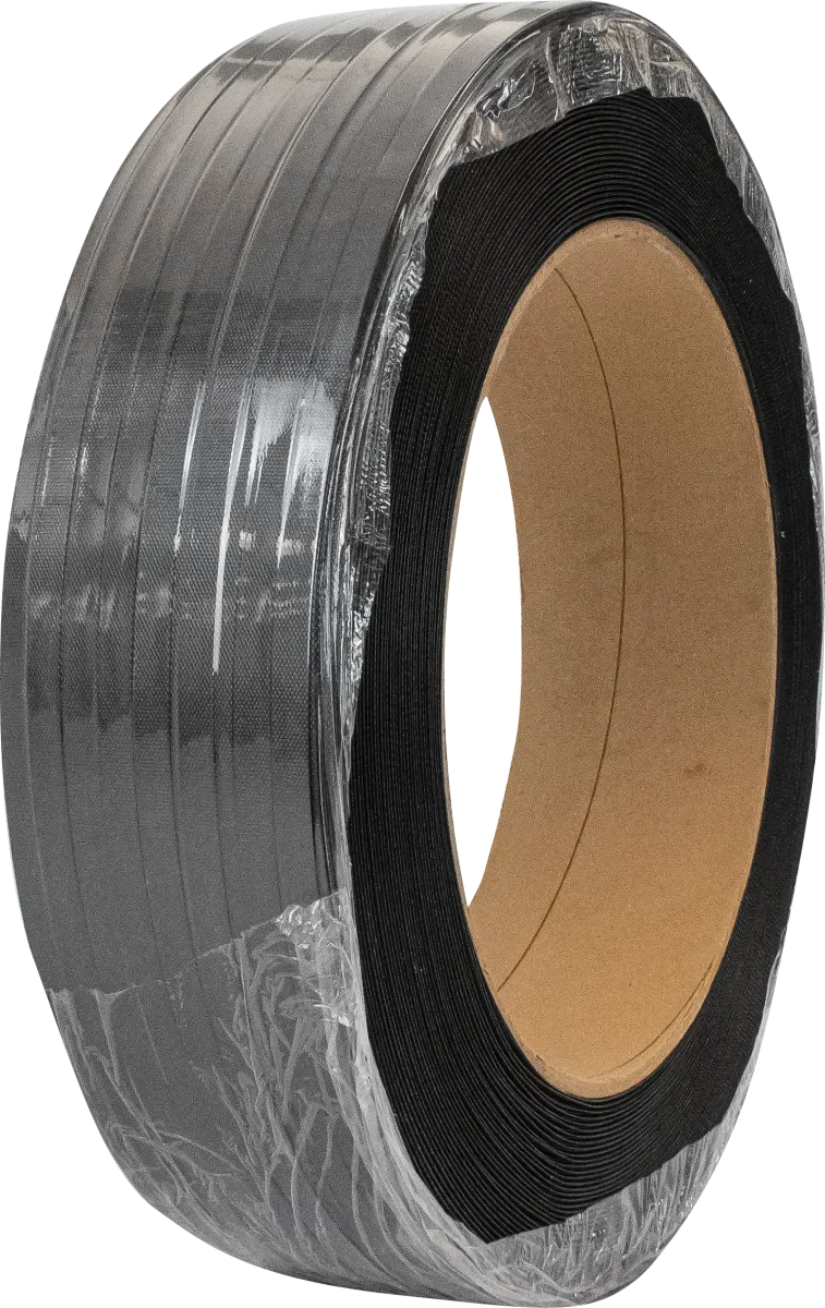 5/8" x .025" Regular Duty Polypropylene 7200' Strapping Coil - Black