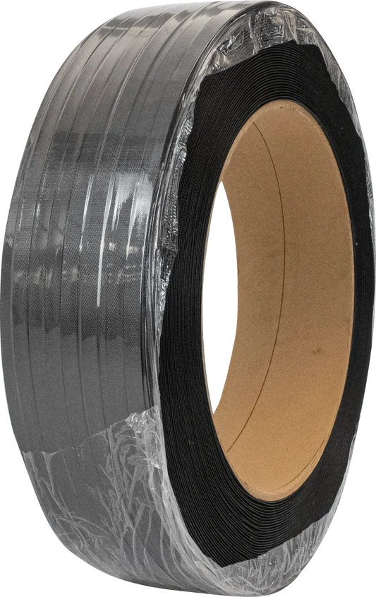 5/8" x .025" Regular Duty Polypropylene 7200' Strapping Coil - Black