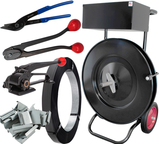 Steel Strapping Kit for 1/2", Open Seals, Regular Duty