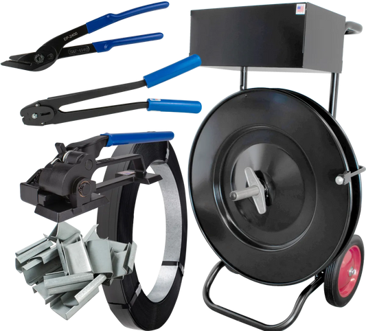 Steel HD Strapping Kit for 1/2", Open Seals, Heavy Duty