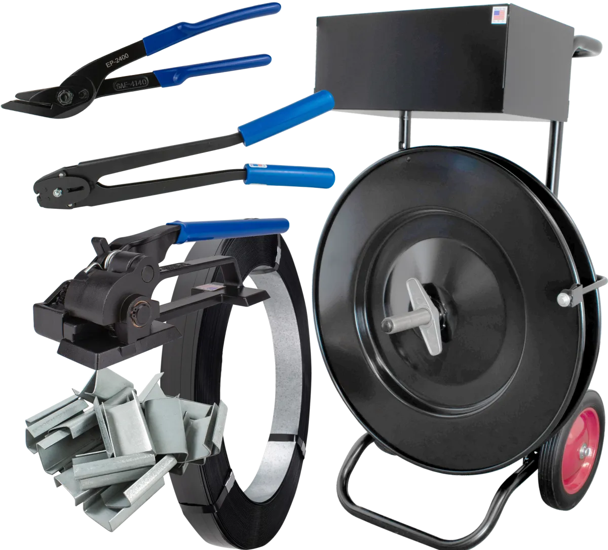 Steel HD Strapping Kit for 1/2", Open Seals, Heavy Duty