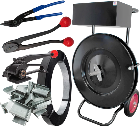 Steel HD Strapping Kit for 3/4", Open Seals, Heavy Duty