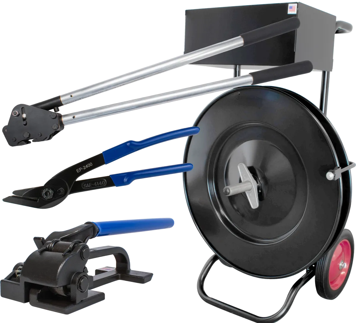 Steel Heavy Duty Kit for 3/4" Strapping for Flat Loads (Seals and Strapping sold separate)