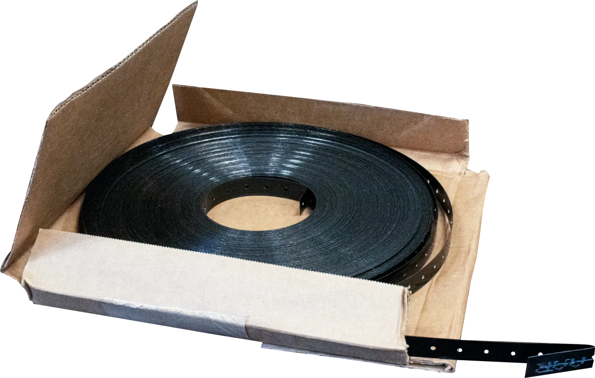 3/4" x .020” Regular Duty Punched Steel 300' Strapping Mini Coil