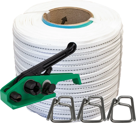 Woven Cord Strapping Kit for 5/8", Wire Buckles, Regular Duty